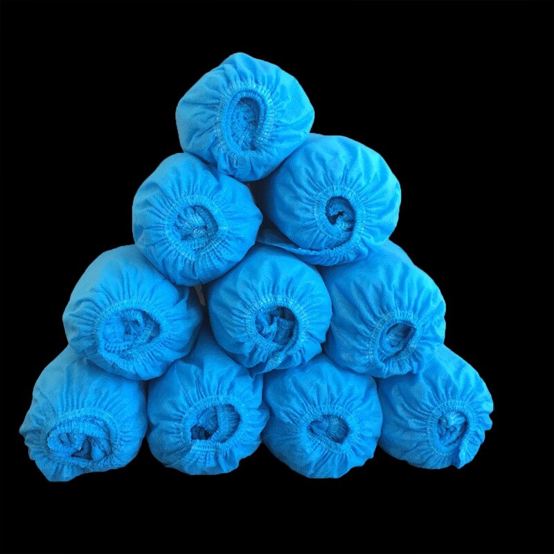 100 stuks non-woven overschoenen wegwerp overschoenen dikke overschoenen antislip universeel  qp2
