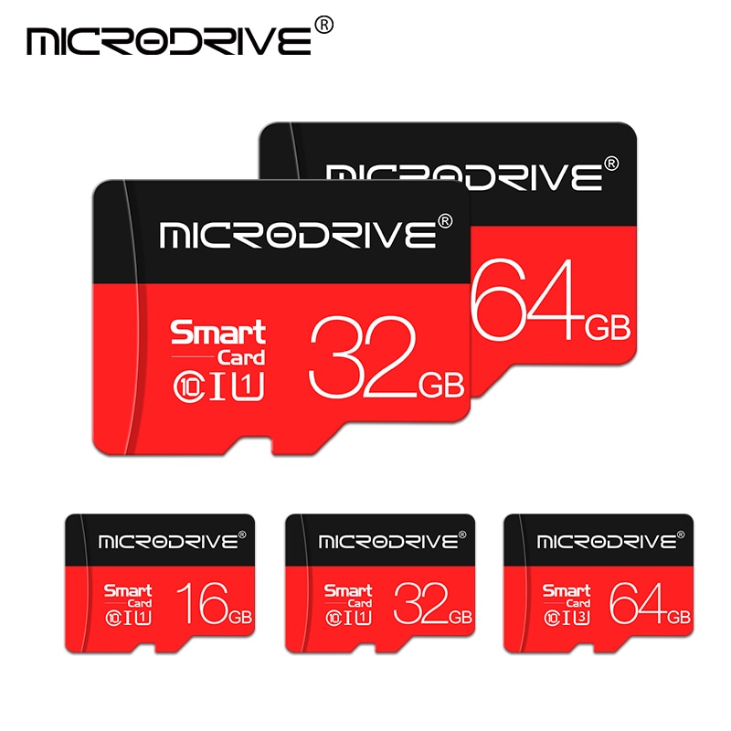 Tarjeta micro sd roja para teléfono inteligente, tarjeta de memoria de 8GB, 16GB, 32GB, 64GB y 128GB, flash usb para Smartphone, Clase 10,