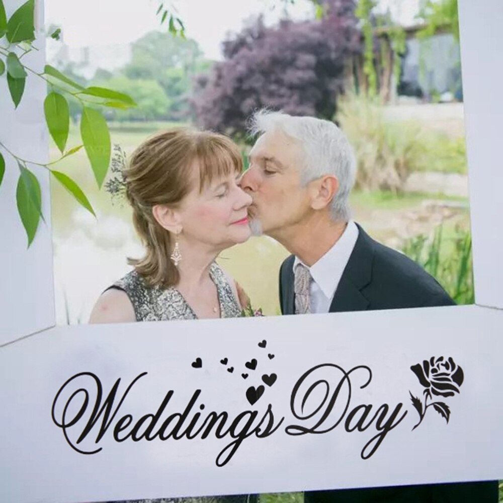 Bryllupsdag diy papir fotoramme fotoboks rekvisitter til bryllup