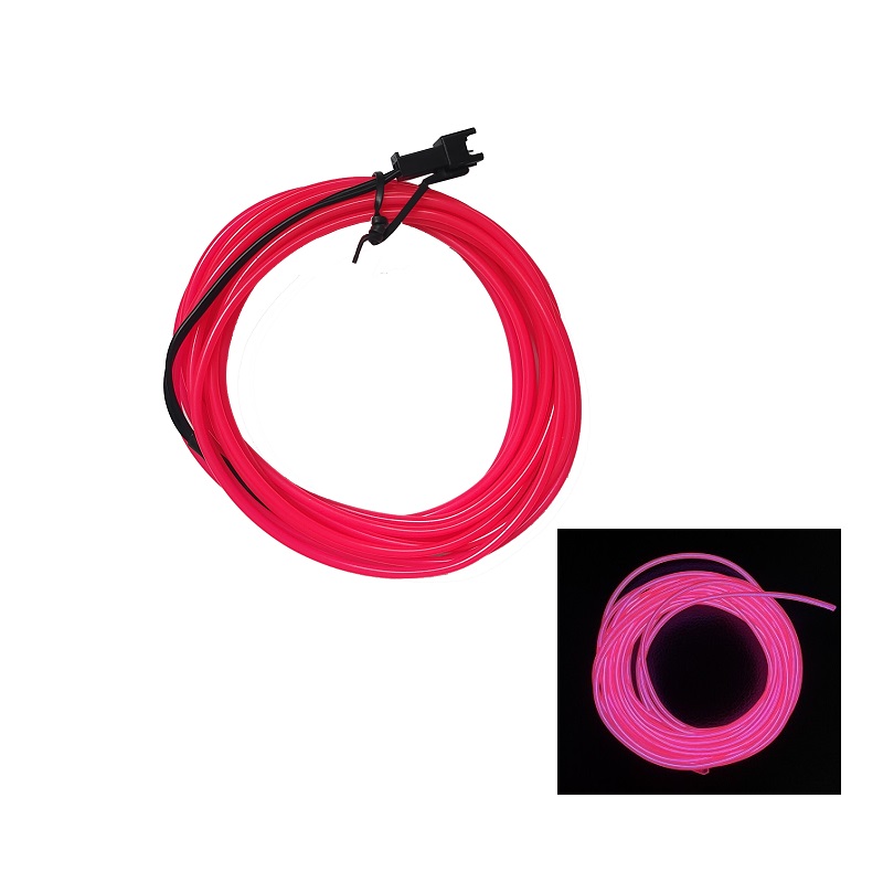 Luz de neón Flexible de 1M/3M/5M/10M, cable EL Led neón para de baile, decoración de ambiente, lámpara RopeTube, tira Led Multicolor impermeable: Azul / 4,5 W