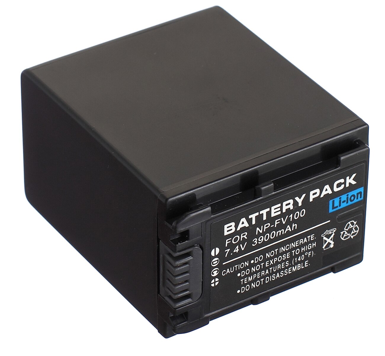 Pack batterie + chargeur pour Sony Handycam DCR-SX15E, DCR-SX20E, DCR-SX21E, DCR-SX22E, DCR-SX33E, DCR-SX34E, DCR-SX45E, DCR-SX65E,: 1x Battery only