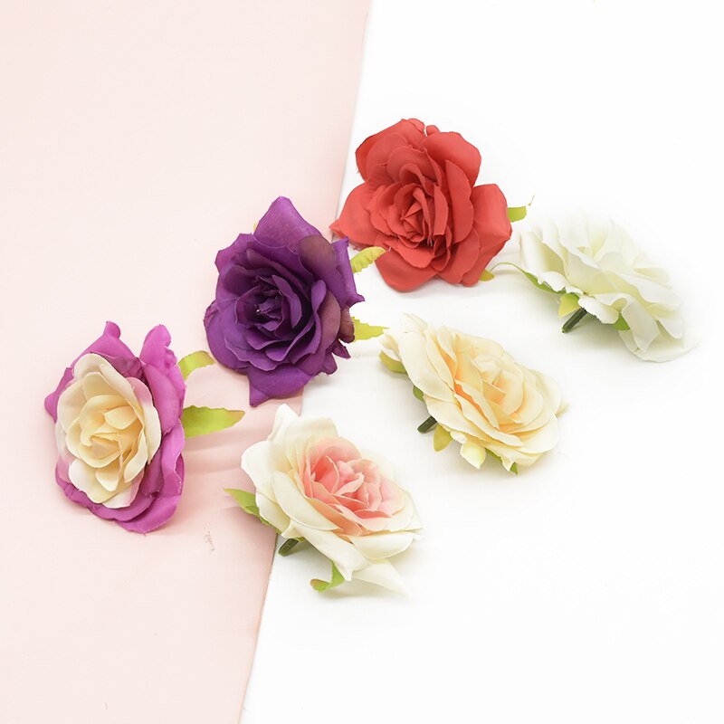 8CM Artificial flowers Wedding supplies Indoor furnishings Diy Flower arrangement Candy box Scrapbooking Home Decoration