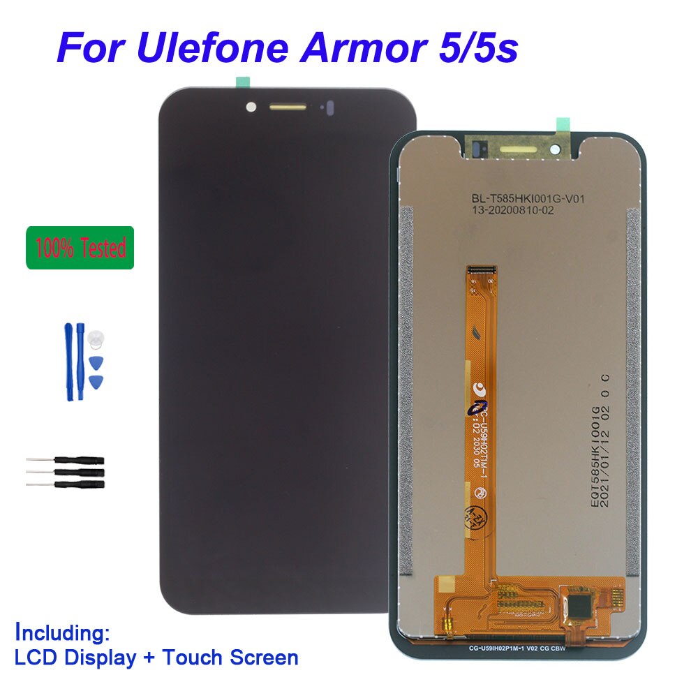 For Ulefone Armor 5S Original LCD Display Touch Screen Digitizer Assembly Lcds For Ulefone Armor 5 LCD Screen Parts Repair