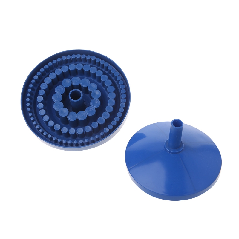 Drill Bit Storage Case Stand Round Shape Hard Plastic Organizer 100Pcs Hole Tool