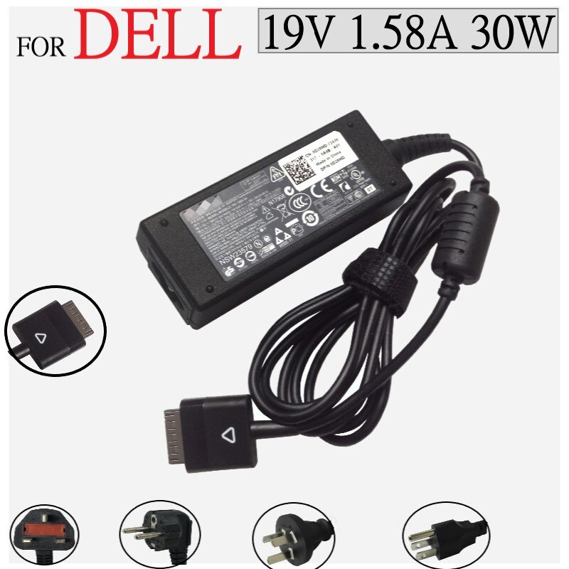 30W Voeding 19V 1.58A Laptop Adapter Voor Dell Latitude Xps 10 St ST2 ST2e D28MD Ac Tablet lader