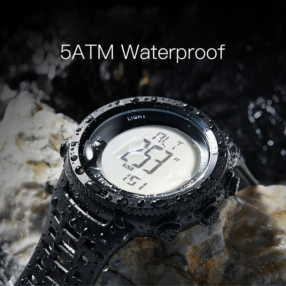 Brand EZON H001H11 Men's Digital Sport Watch Multifunctional Altitude Barometer Compass for Hiking Backlight Waterproof
