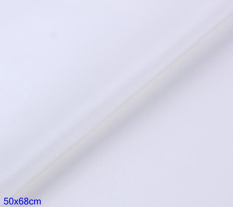 50 x 68cm imitert pu lær stoff øko lær møbler materiale bil napa vinyl lær skinn møbel stol møbelstoff stoff: 12 hvite