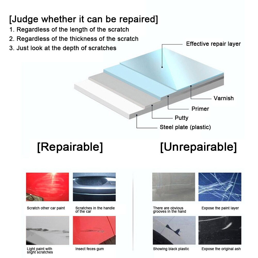 1 st fixa klar bil repar reparera trasa nano meterial för bil ljus lack repor remover repor skav på ytreparations trasa