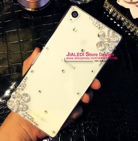 For Sony Xperia 5 8 10 Plus 1 XZ4 XA3 Z3 Z5 Compact L1 L2 L3 M5 E5 Xperia 10 II Rhinestone Flower case Diamond cover: For Sony L1