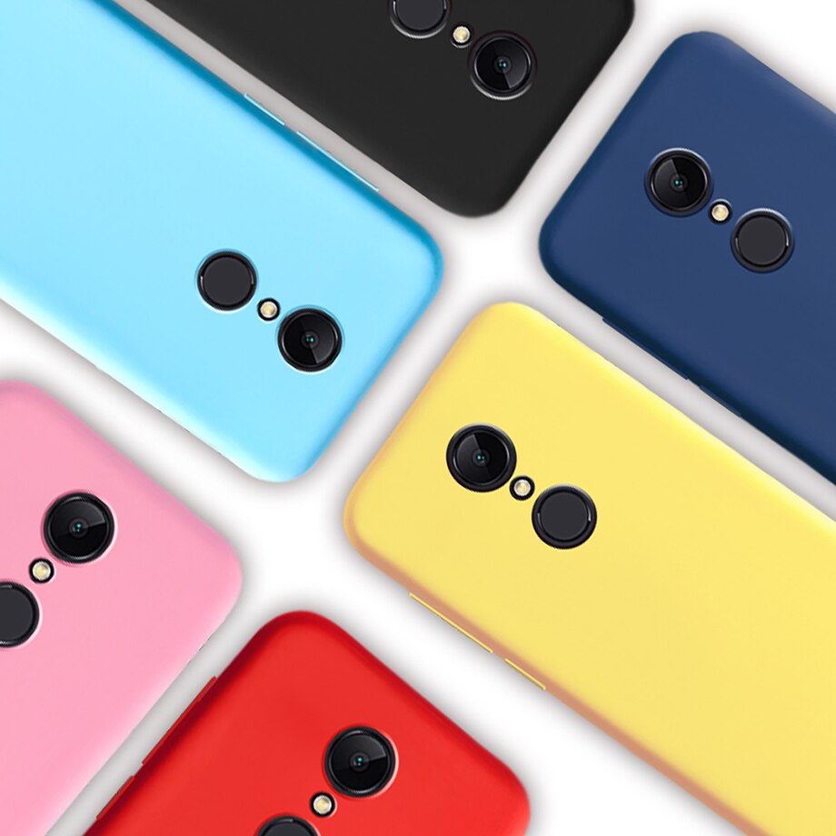 Per Xiaomi Redmi 5 Cassa molle Opaca del silicone Cassa Del Telefono Per Xiaomi Redmi 5 Più Capas su Fonda Xiomi Redmi 5 più di 5 Della Copertura Custodie