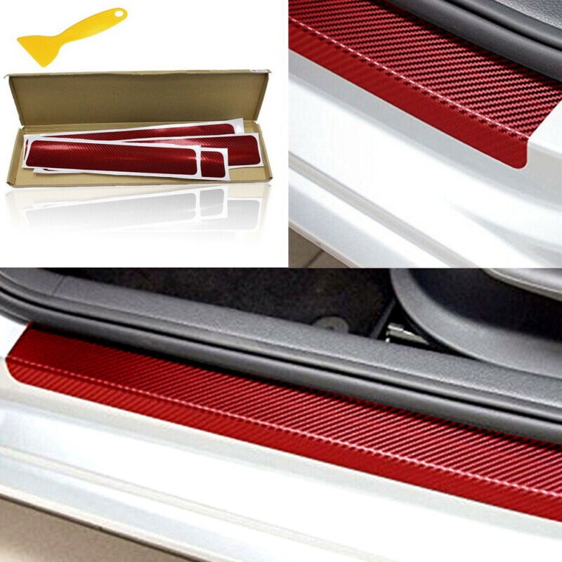 Auto Sticker Auto Accessoires Carbon Fiber Instaplijsten Anti-Kras Trim Onderdelen Universele