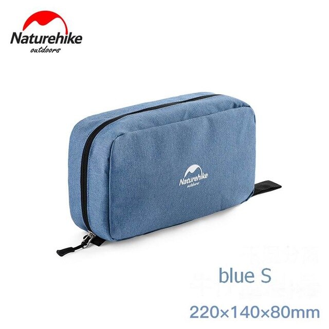 Naturehike unisex resor necessär arrangör hängande tvättpåse för badrum dusch rakning dopp kit necessär hygienväska: Blå-s