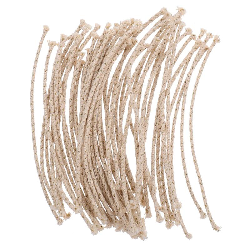 50pcs Alcohol Lamp Cotton Thread Cotton Candle Wick Rope DIY Candle Thread