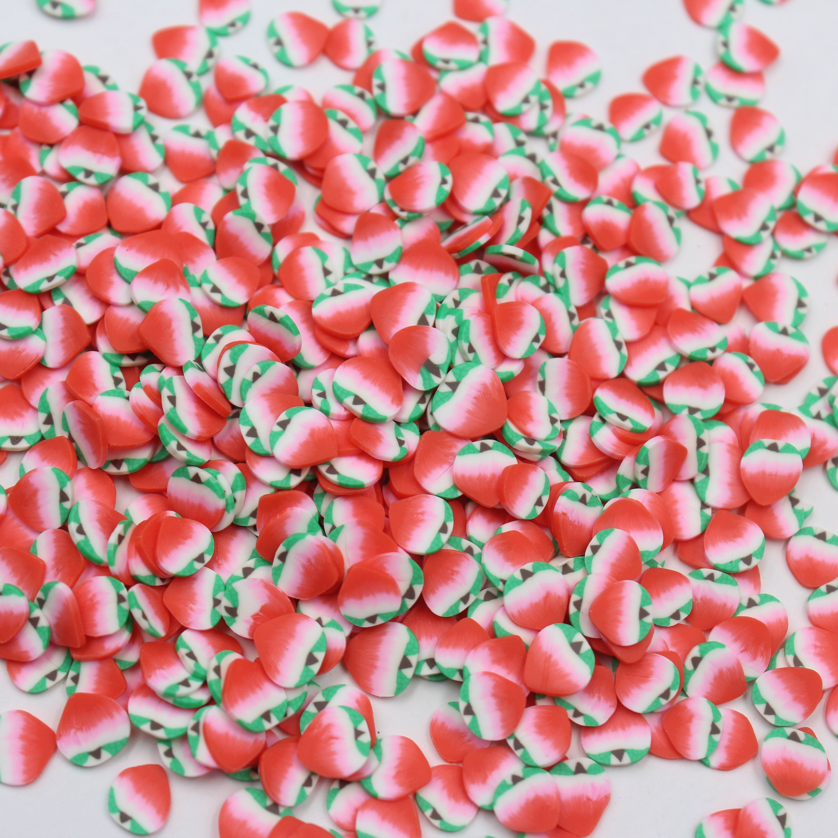 100g/lot Fruits Polymer Soft Clay Juicy Peach Sprinkles or Arts and Mobile Decoration DIY Crafts Filler Accessories