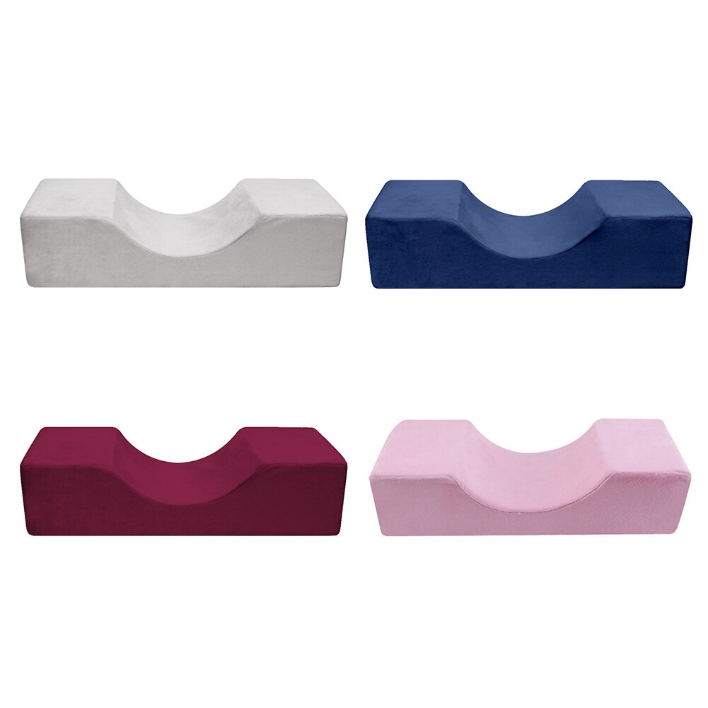 Oreiller de faux-cils en mousse à mémoire de forme, doux, Support de cou, appui-tête plat, étui d&#39;extension de cils, outil de beauté pour Salon de maquillage
