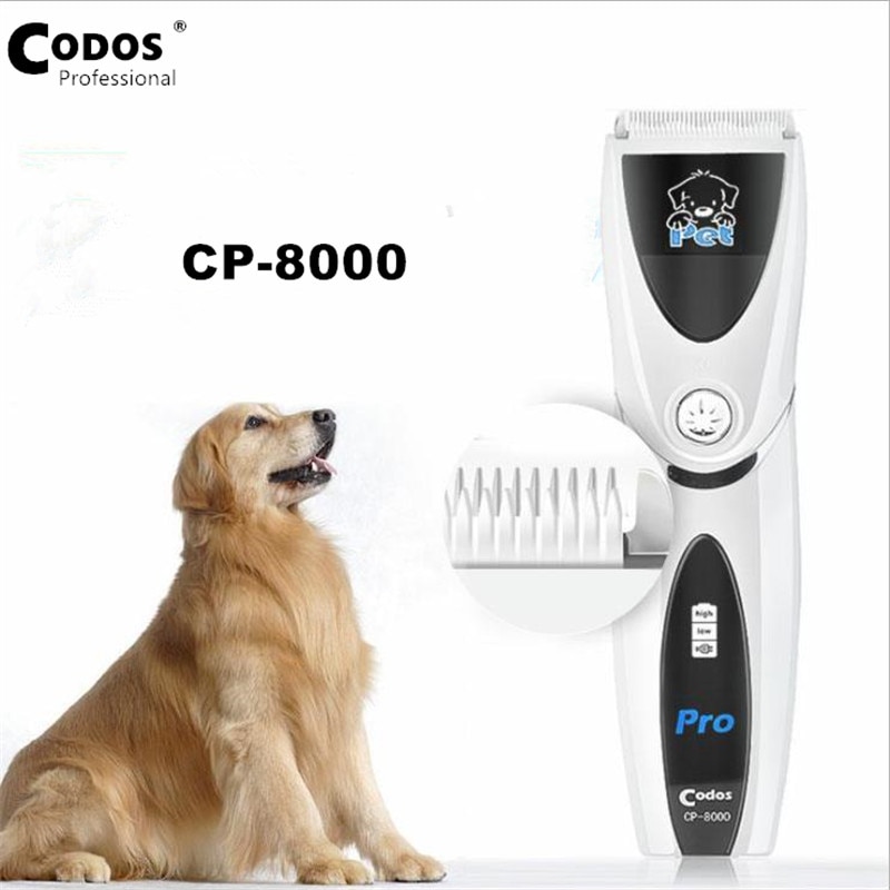 100%  originele codos cp -8000 huisdierhaartrimmer hondenhaarscheerapparaat elektrische tondeuse voor huisdieren scherp keramisch mes wit 110v-240v