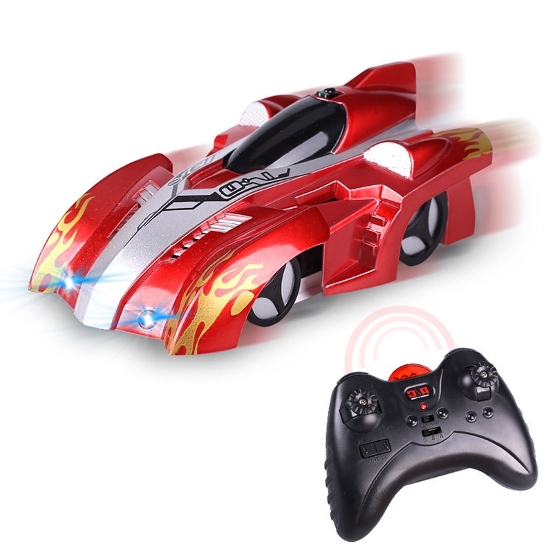 Nouvelle télécommande escalade voiture Rc avec Led lumières 360 degrés rotation cascadeur jouets antigravité Machine mur voiture