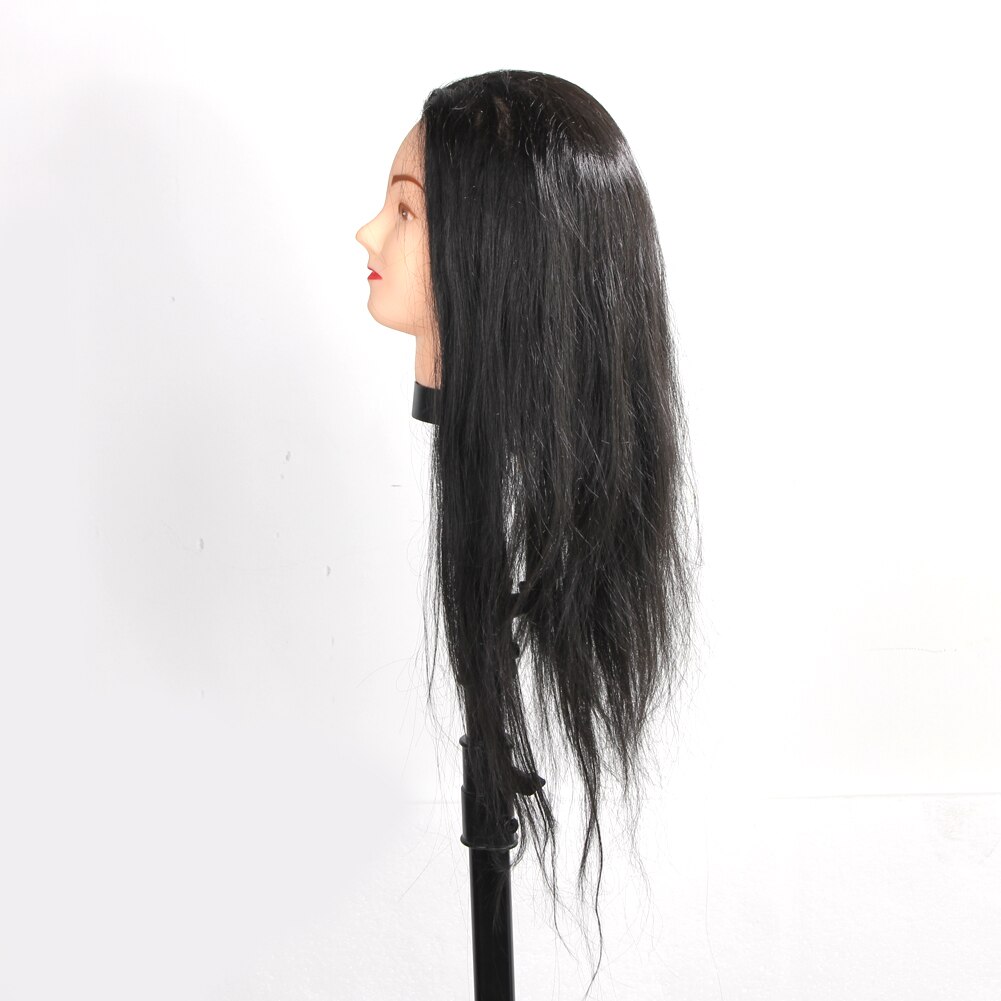 65Cm Pro Training Haar Styling Mannequin Hoofd Haar Lange Haar Kapsel Kappers Training Pop Vrouwelijke Mannequins Met Pruik