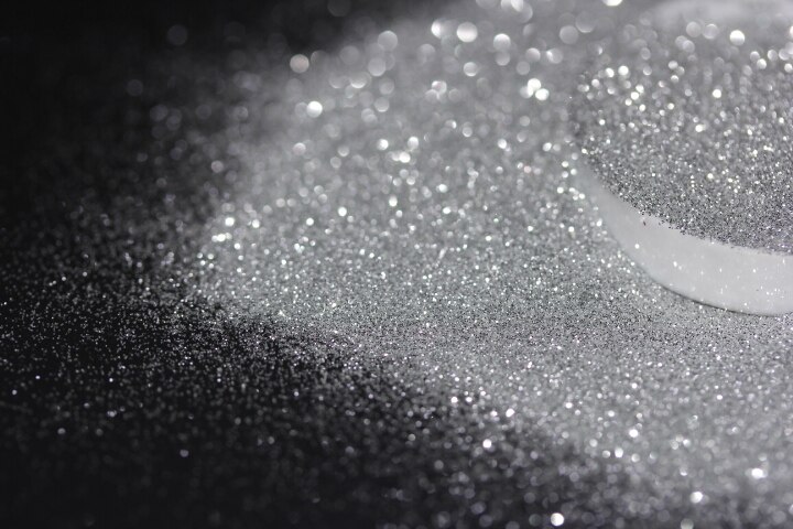 Ultra fin 004 0.1mm silver makeup ögonskugga glitter löst fint glitter damm