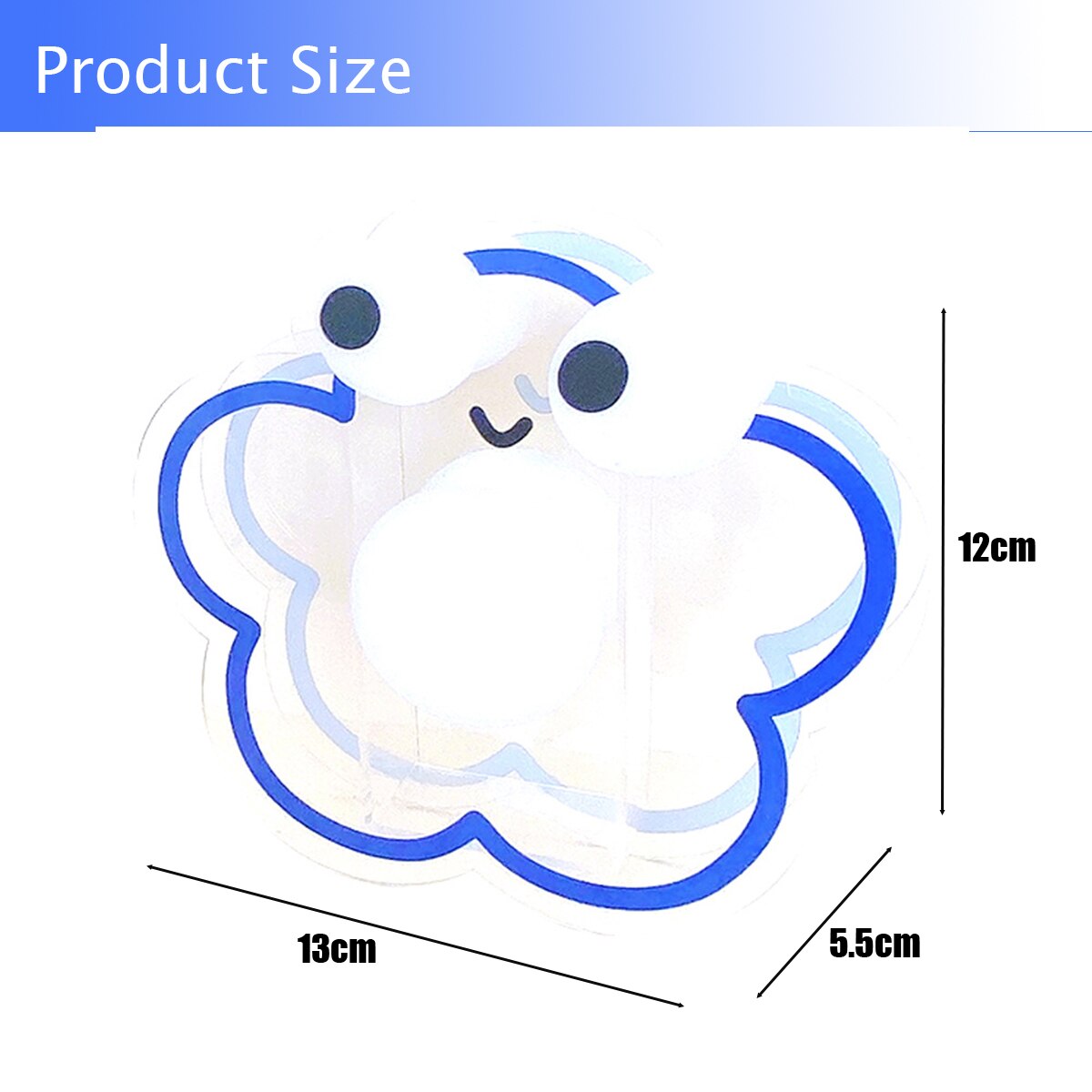 Kawaii Acrylic Pen Holder Desktop Organizer Cute Bear Flower Office Stationery Cosmetics Transparent Storage Box