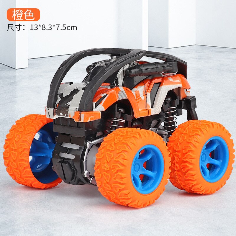 Alloy ABS Inertia Four-Wheel Drive Big Foot Toy Off-Road Vehicle Children&#39;s Stunt Car Toy for Baby: N