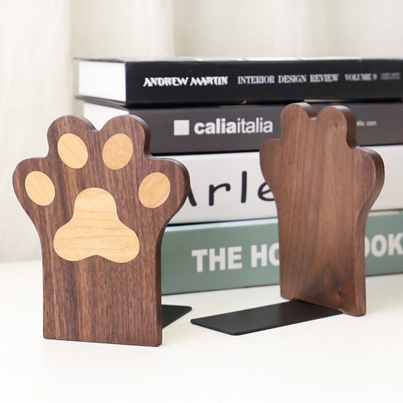 Creatieve Hout Poot Boekensteun Thuis Decoratieve Boek Stand Boek Lezen Houder