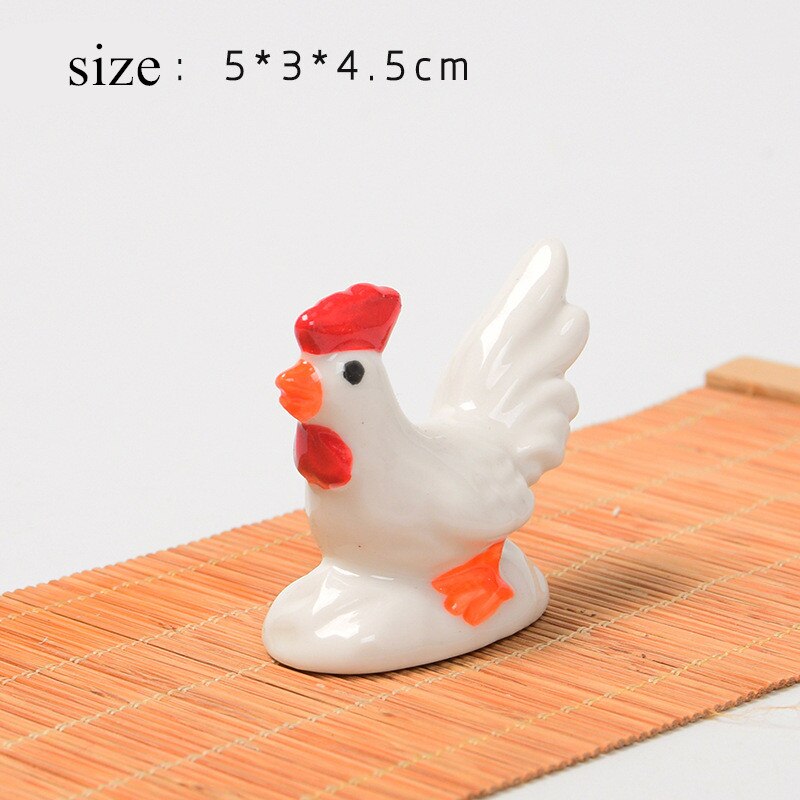 Ceramic Cute Rooster Hen Shaper Chopstick Holder Spoon Rack Chopstick Rest Dining Table Decor Decoration Kitchen Tableware