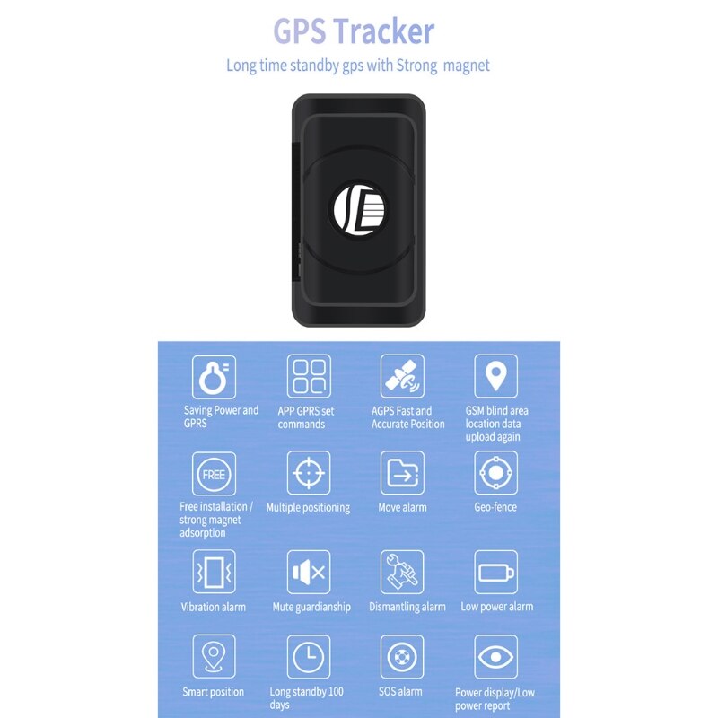 Voertuig vrachtwagen tracker anti-verlies gps/gprs/gsm monitoring systeem locator gratis app  r2jb