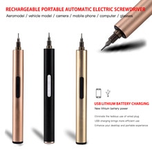 Mini Cordless Electric Screwdriver Rechargeable Screw Power Driver Tool Space Aluminum 0.16Nm For Smart Phone/Watch Repair Tools