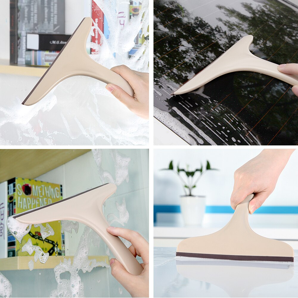 BOOMJOY-limpiacristales con cuchilla TPR de goma duradera, limpiaparabrisas para ventana de coche y limpieza del hogar