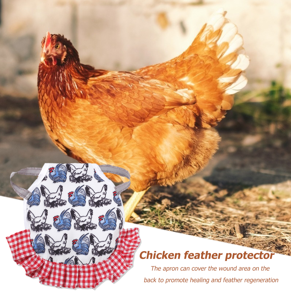 Frame Chicken Wings Back Protector Adjustable Pet Hen Clothes Hen Apron Poultry Chicken Saddle Apron Feather Protection
