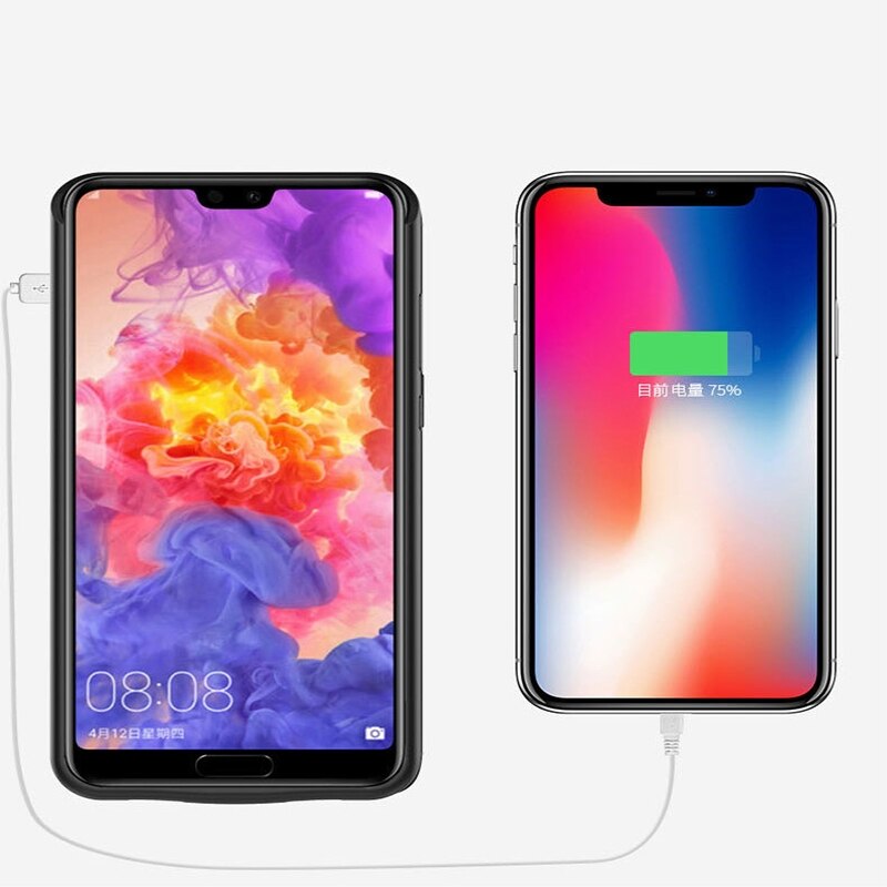 6800 Mah Für Huawei P20 lite Batterie fallen Externe Batterie Sicherung Ladegerät Abdeckung Pack Energie Bank Für Huawei nova 3e batterie fallen