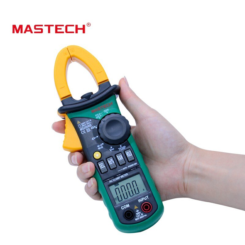 MASTECH MS2008B Digital Multimeter Ampere Clamp Meter AC Current Clamp Pincers,AC/DC Voltage Capacitance Resistance Tester
