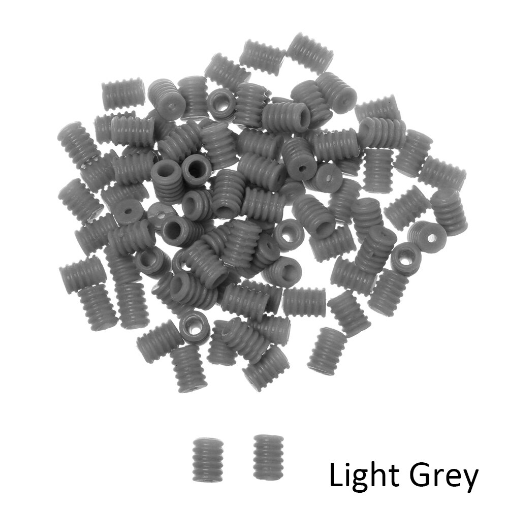 100 Pcs Silicone Flat Spiral Buckle Adjustable Bead Anti-slip Mask Buckle Elastic Band Cap Stopper Ear Cord Drawstring Button: light grey