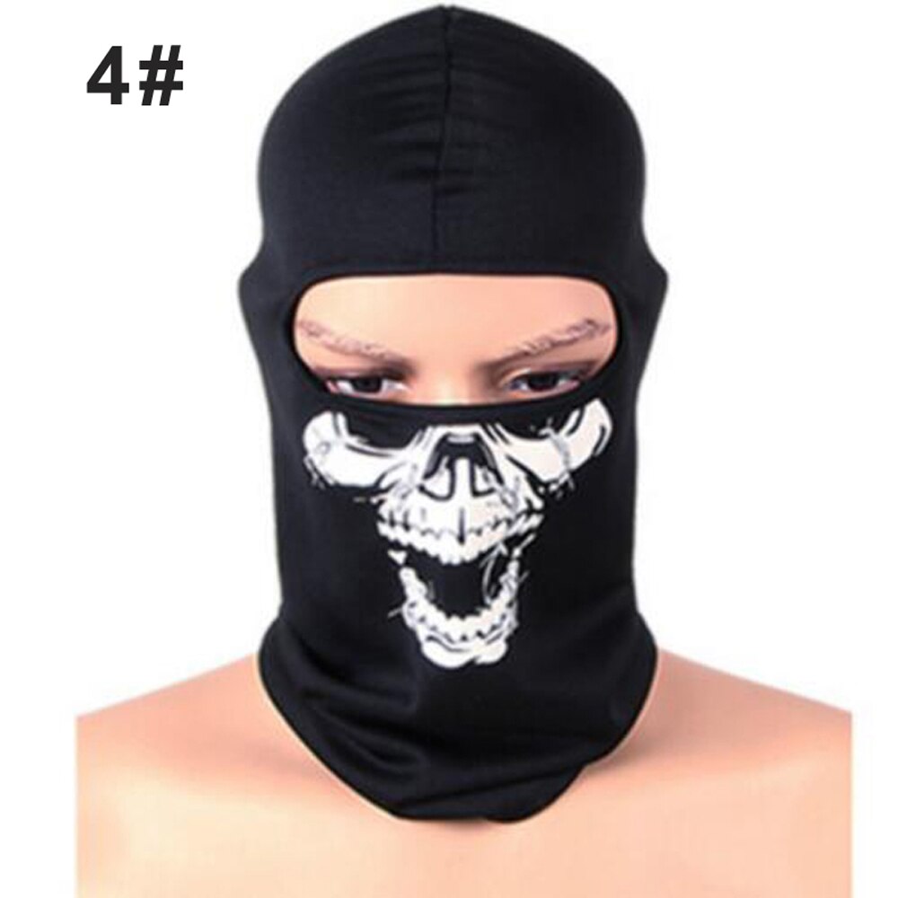 Kominiarka czaszka czapka kominiarka osłona na usta na imprezę Cosplay Halloween motocykl silnik Jazda rowerem na wolnym powietrzu deskorolka turystyka narciarstwo: 4