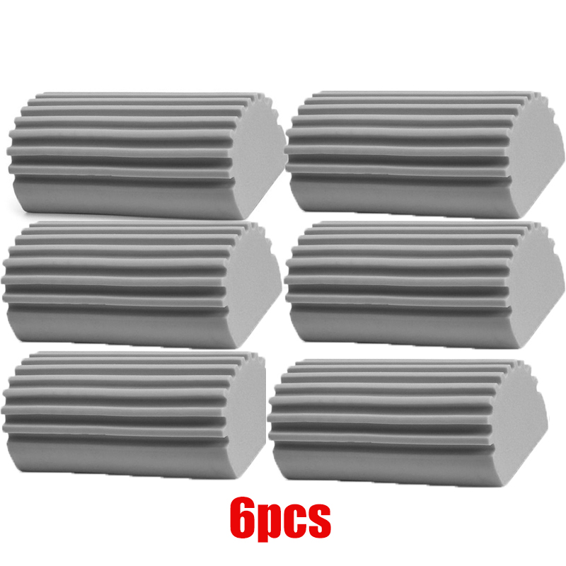 Dammtvättsvampar fuktig dammvipp hushållsrengöringssvamp kökspersienner speglar fönsterglas räcken rengöringsverktyg: Grå