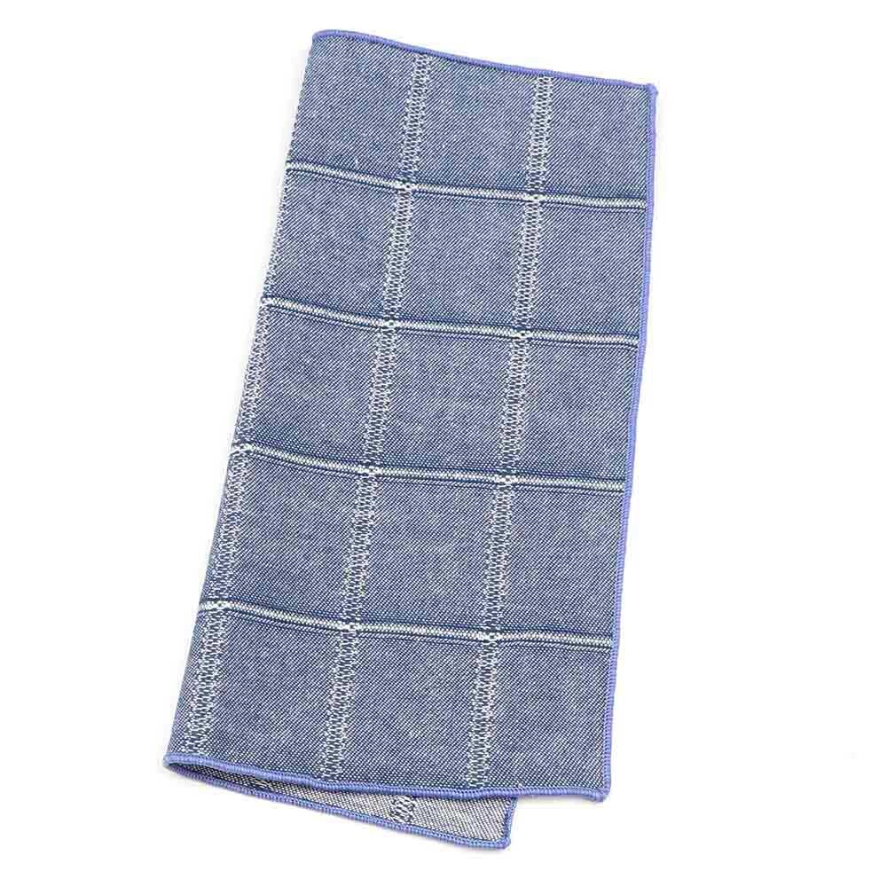 Bomuld stribet plaid brun grå grøn herre lommetørklæde lomme firkantet klassisk hankie jakkesæt tilbehør afslappet vintage: 2