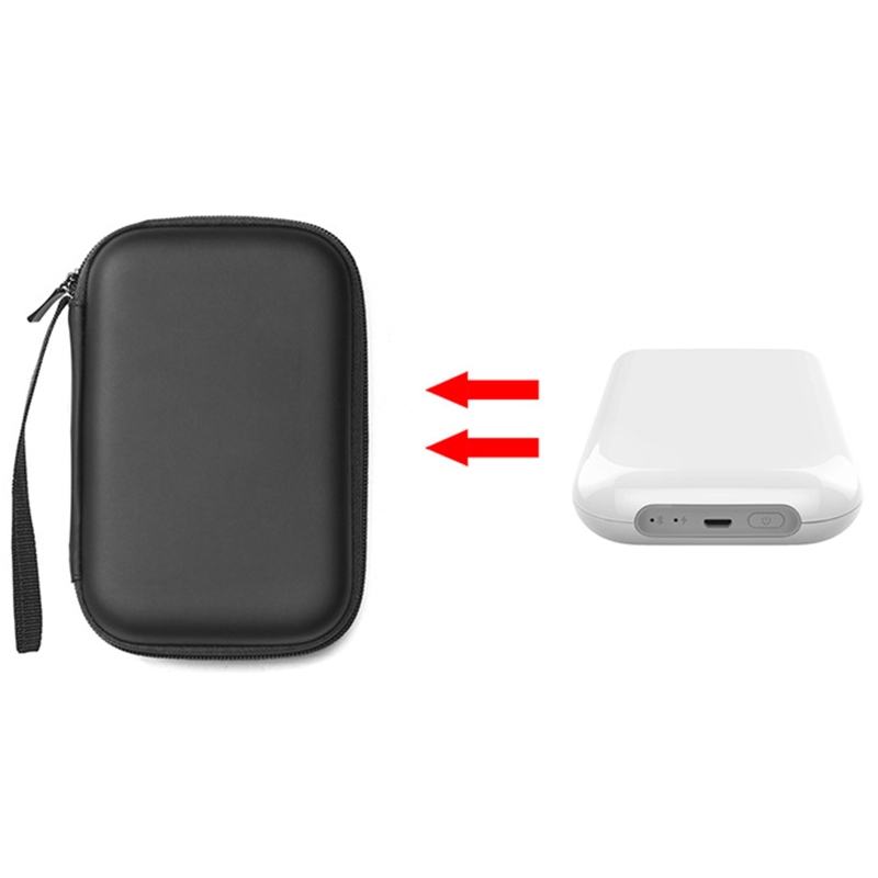 Harde Eva Reizen Draagtas Voor Xiaomi Pocket Printer Instant Photo Print Digitale Camera Beschermende Tas Zwart
