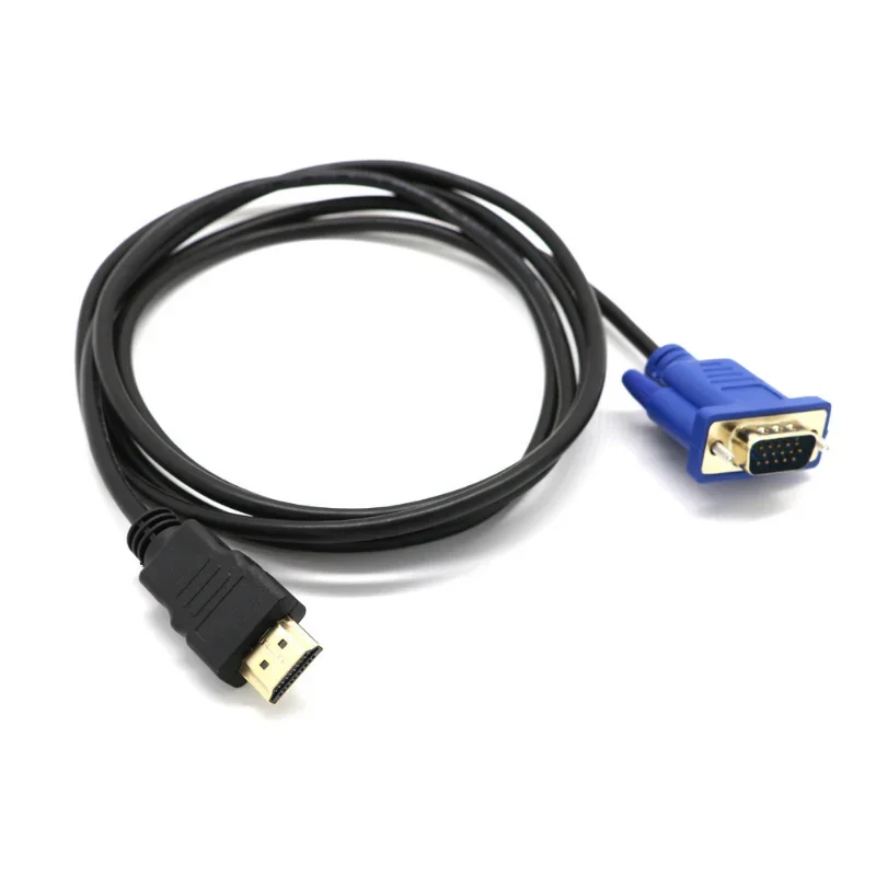 Top HDMI-kompatibel Zu VGA Kabel Stecker auf Stecker 1,8 M Video Adapter Nur Für HD-player zu HDTV Hardware