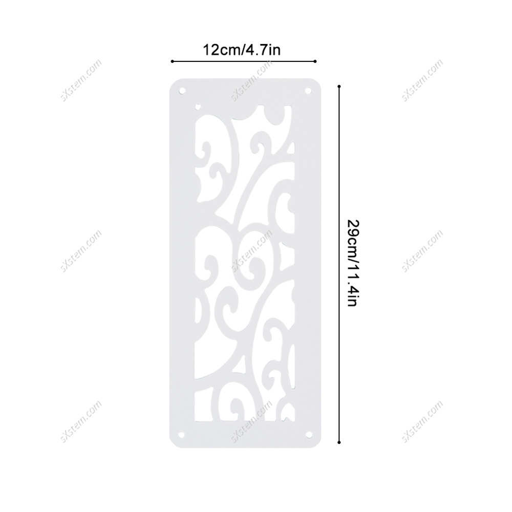 12pcs Hanging Screen Partition Divider Panel Room Curtain Home White Minimalist Bedroom Living Room Wall Panels: white