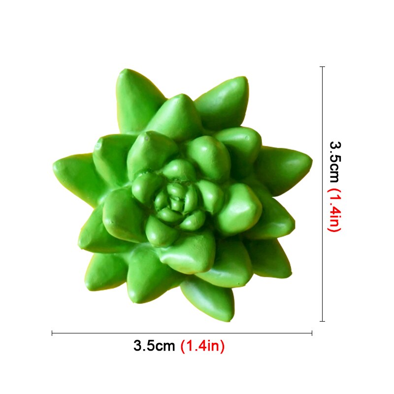 3D Creatieve Succulent Keuken Magneten Leuke Hars Kunstmatige Plant Whiteboard Magneet Decoratie