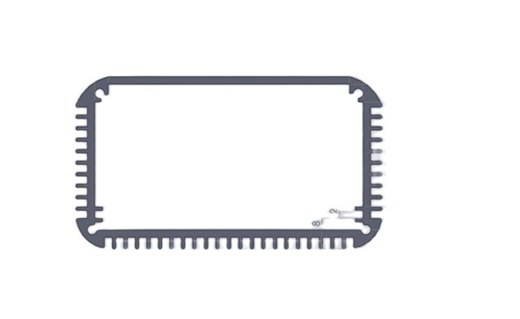 Aluminium Behuizing Elektronica Pcb Project Doos 80*45*115Mm Desktop Behuizing Diy