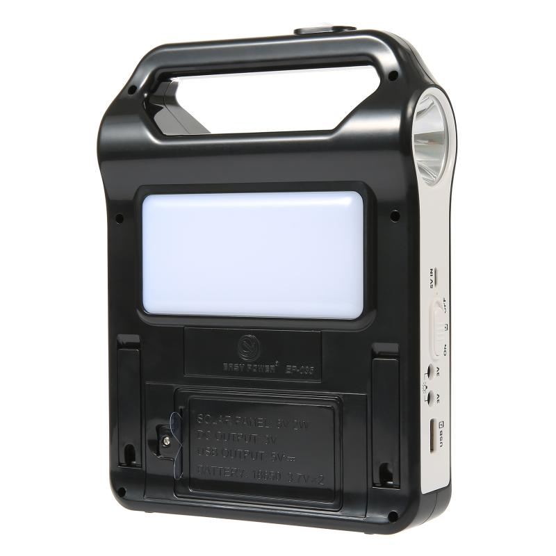 Portable 5V Rechargeable Solar Panel Power Storage Generator System USB Charger With Lamp Lighting Home Solar Energy System Kit