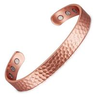 Jewelry Health Care Anti Arthritis Rheumatism Pain Relief Bio Magnetic Copper Bracelets Bangles For Women: AL1147-Rose-Gold