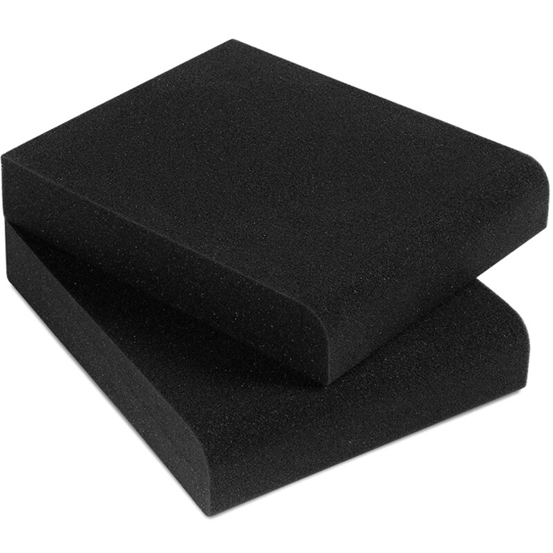 2 Set Monitor Isolation Pads for 4 Inches , High Density Dampening Acoustic Stands Foam Which Fits Most Bookshelf