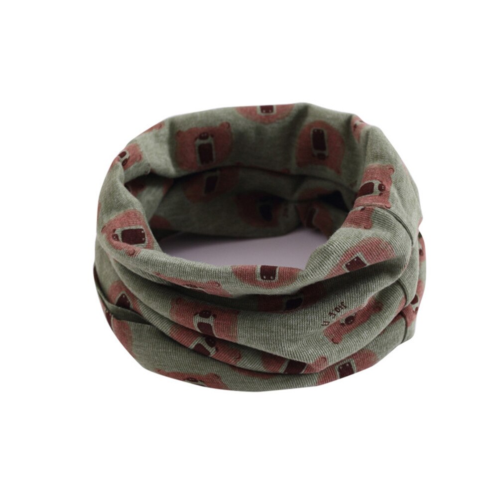 Children Cotton Scarf Baby Kids Autumn Winter Warm Hijab Scarf Boys Girls Cartoon Scarves Collar O Ring Magic Neckerchief: A17