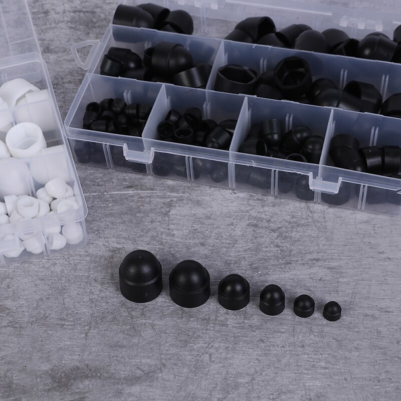 145PCS/SET Hex Nut Cover Protective M4-M12 Bolt Cap Protection Caps Covers Exposed Hexagon Plastic