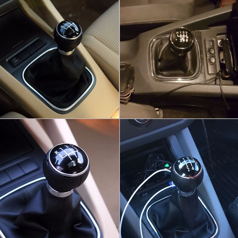 Speedwow pu läder bil växelspak växelspak damask dammskydd för vw golf 5 6 jetta  mk5 05-10 sagitar  mk6