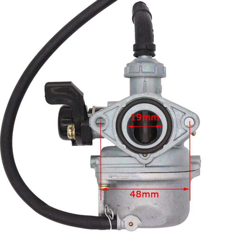 Håndchoke  pz19 19mm carb karburator til 70cc 90cc 110cc motorcykel pit dirt bike quad enduro off road go kart atv