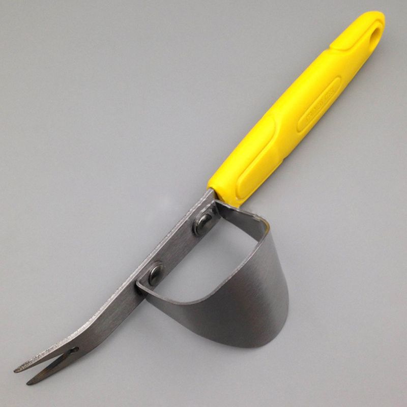 Garden Weeding Fork Ergonomically Weeder Cultivator Hand Tool Stainless Steel M7DA